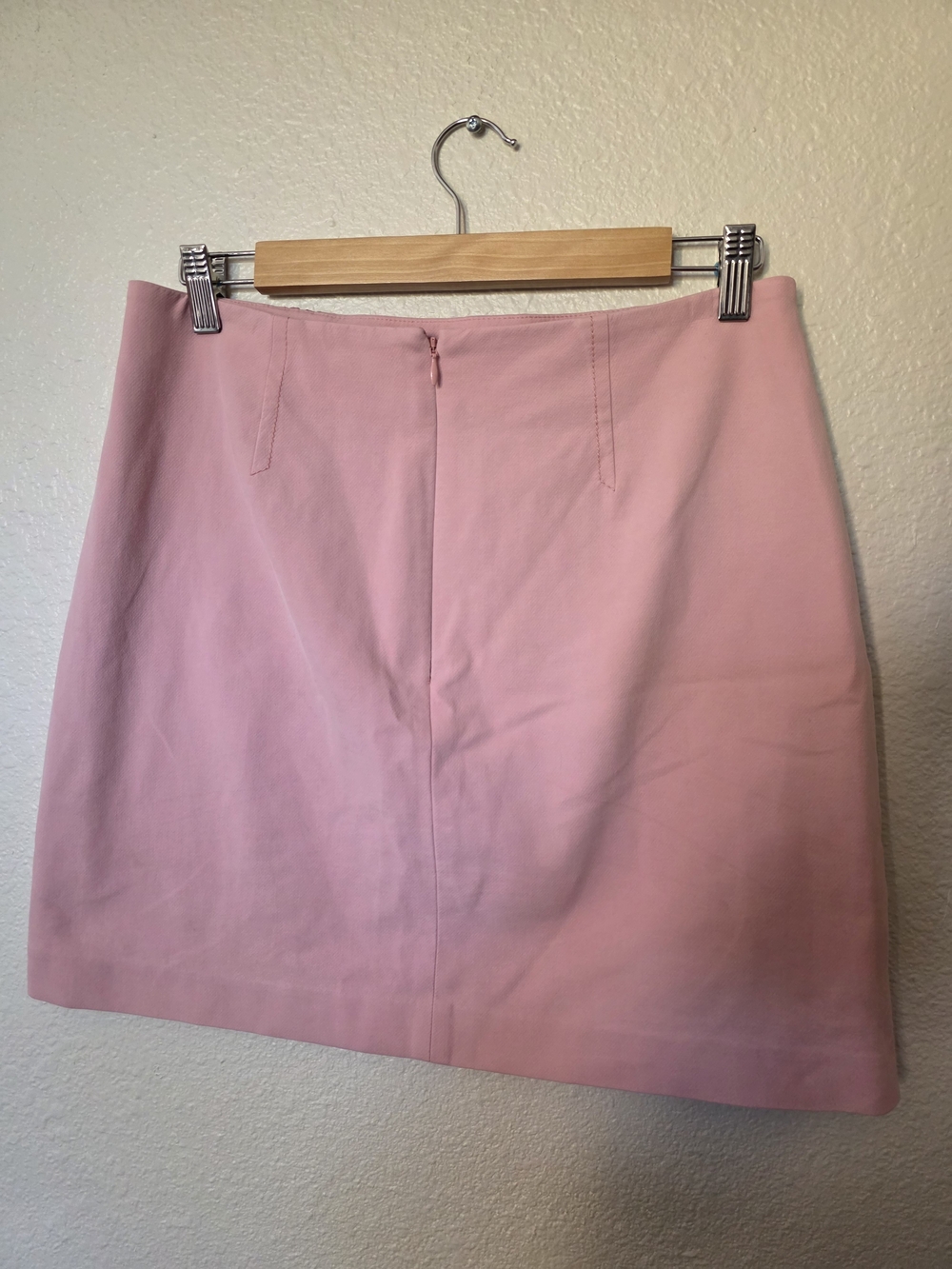 Loft Double Zipper Pencil Skirt, light pink - Picture 3 of 4